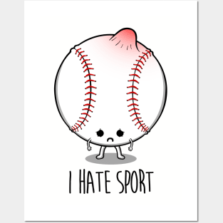 I hate sport Posters and Art